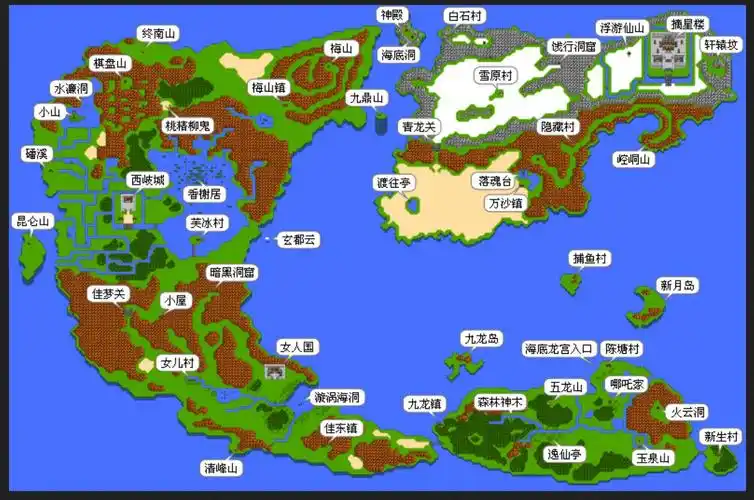 03 一些中国背景rpg的世界地图