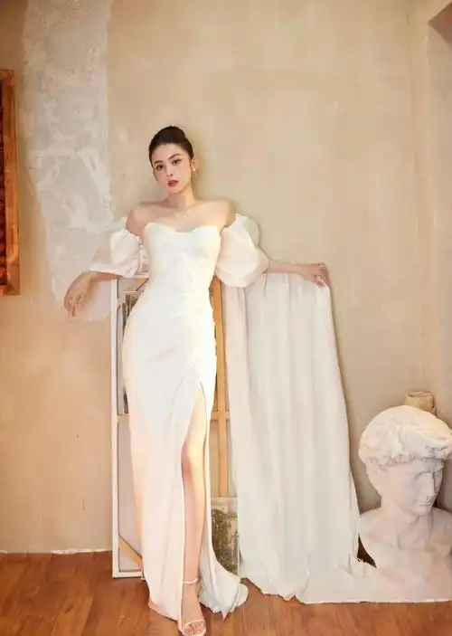 配廓形西装更显腿细,全身找不到死角|长裙|内搭|模特|连衣裙|古力娜扎