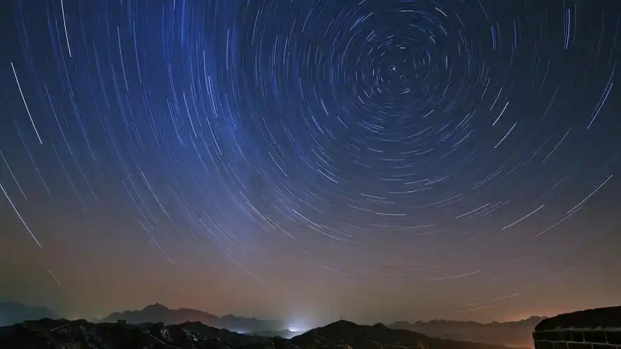 天蝎座流星雨唯美图片桌面壁纸-风景壁纸-手机壁纸下载-美桌网
