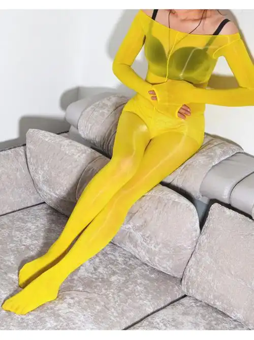 油亮丝袜情趣开档性感超大码8d全身油亮丝袜情绪丝滑开裆连身袜光泽