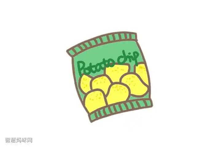 可爱小零食简笔画教程