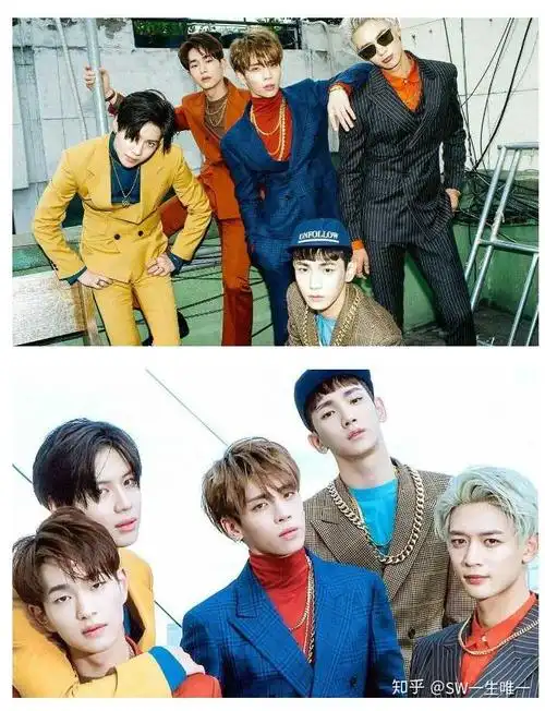 韩国男团中的神颜照片?