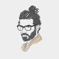 卡通胡须男头像动漫成熟胡须男人头像点击鼠标右键下载