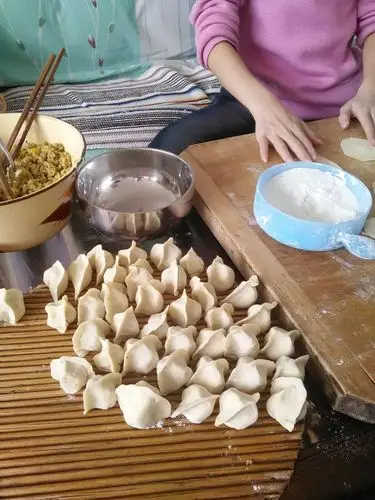 我和妈妈学包饺子
