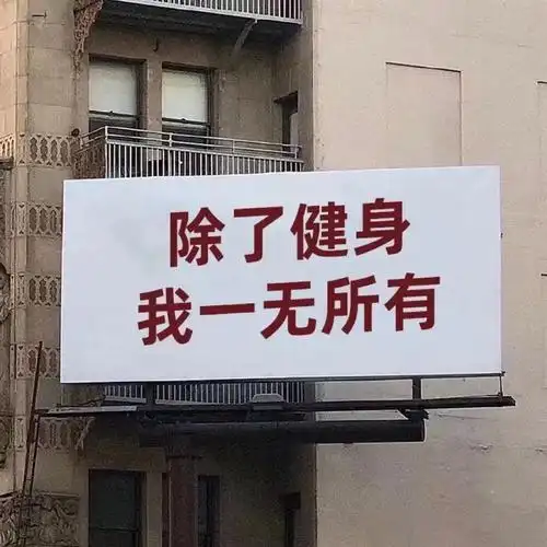 除了健身我一无所有