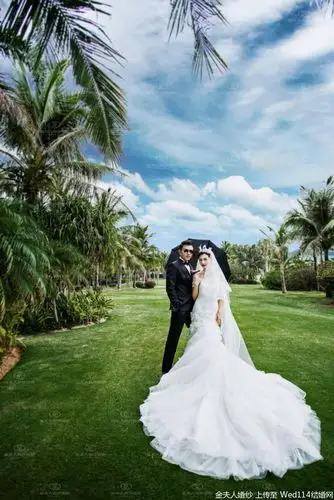全球旅拍三亚·椰梦长廊·百年椰林婚纱照风格欣赏-婚纱照图片-赞耶