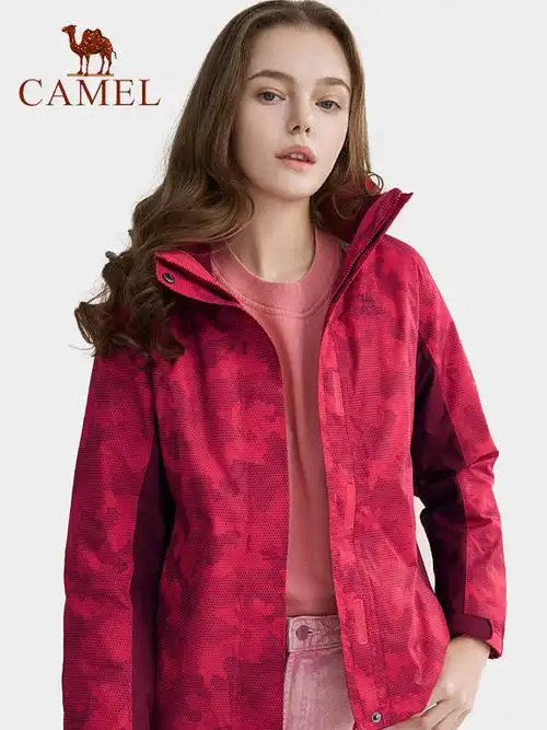 骆驼冲锋衣女款