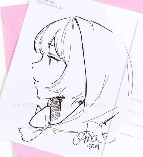 精致的动漫人物线稿图高清,初学者最爱的动漫人物临摹素材