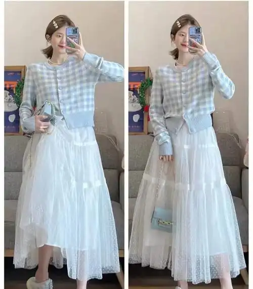 纯白色半身裙怎么搭配上衣好看|内搭|针织衫|裙子|圆领_网易订阅