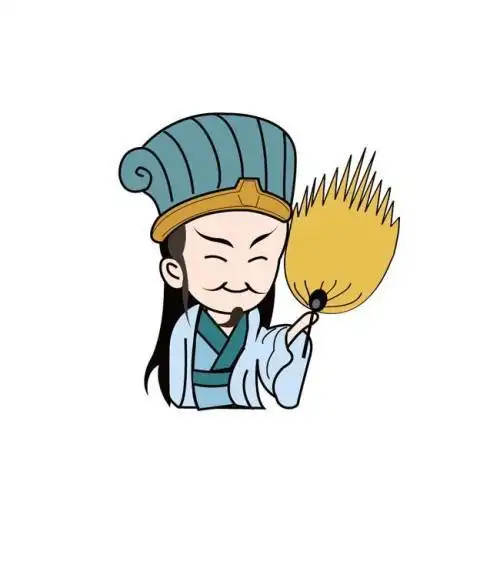 三国演义简笔画卡通诸葛亮诸葛亮简笔画配色图片大全内容有q版诸葛亮