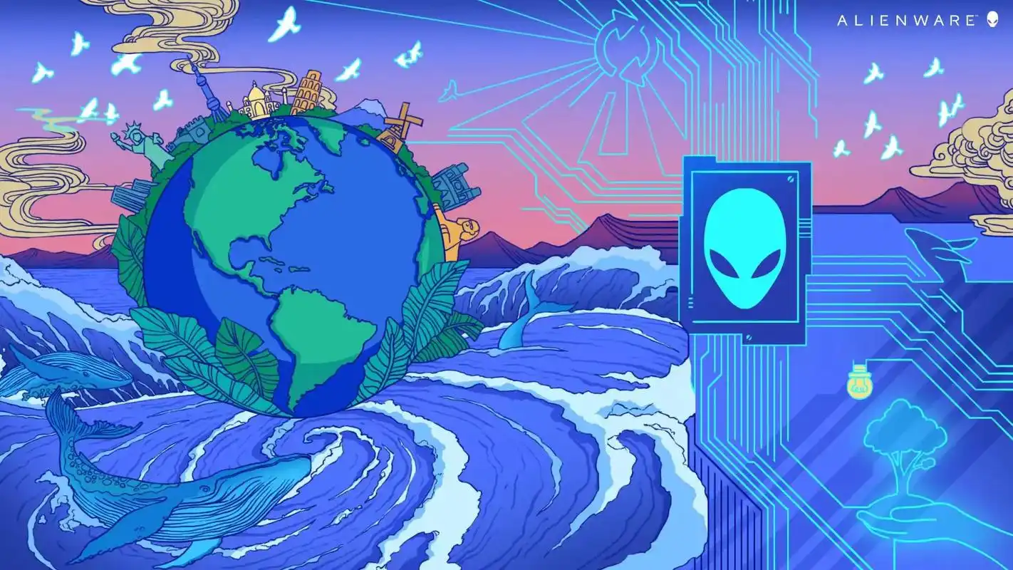 外星人主题背景图片