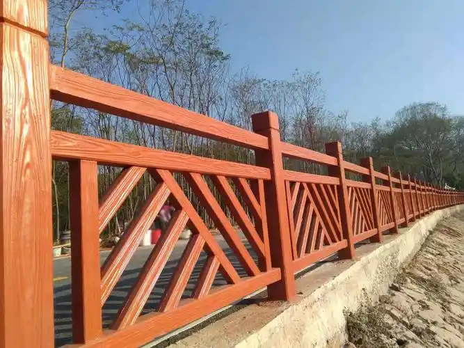 水泥仿木栏杆 新农村建设的推动者 园林景观