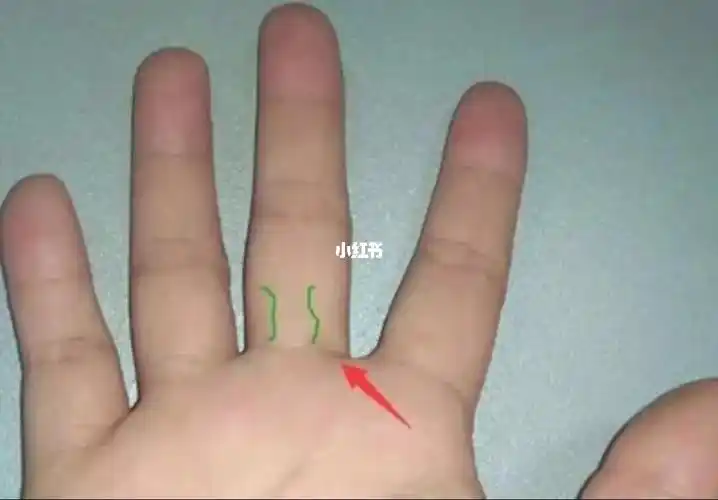 手部中指有青筋