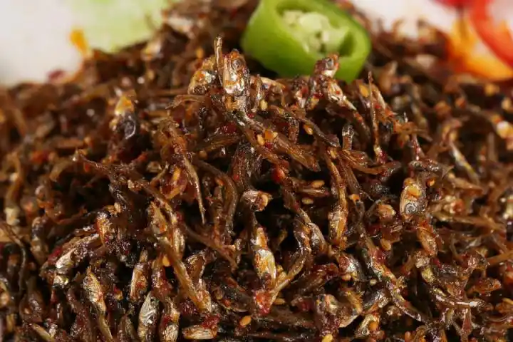 韩国泡菜辣味小鱼/延边朝鲜族/咸菜拌小干鱼