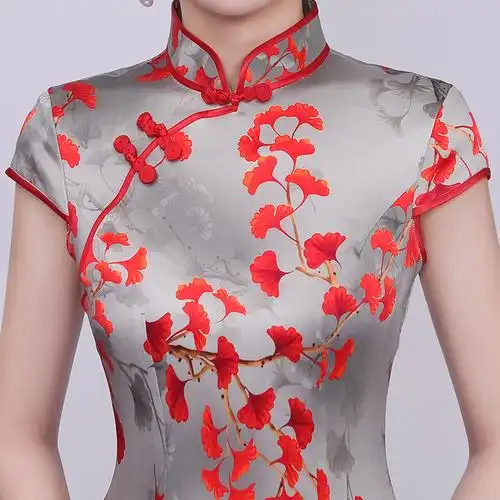 钱塘佳人蚕丝真丝旗袍夏装2020年新款旗袍