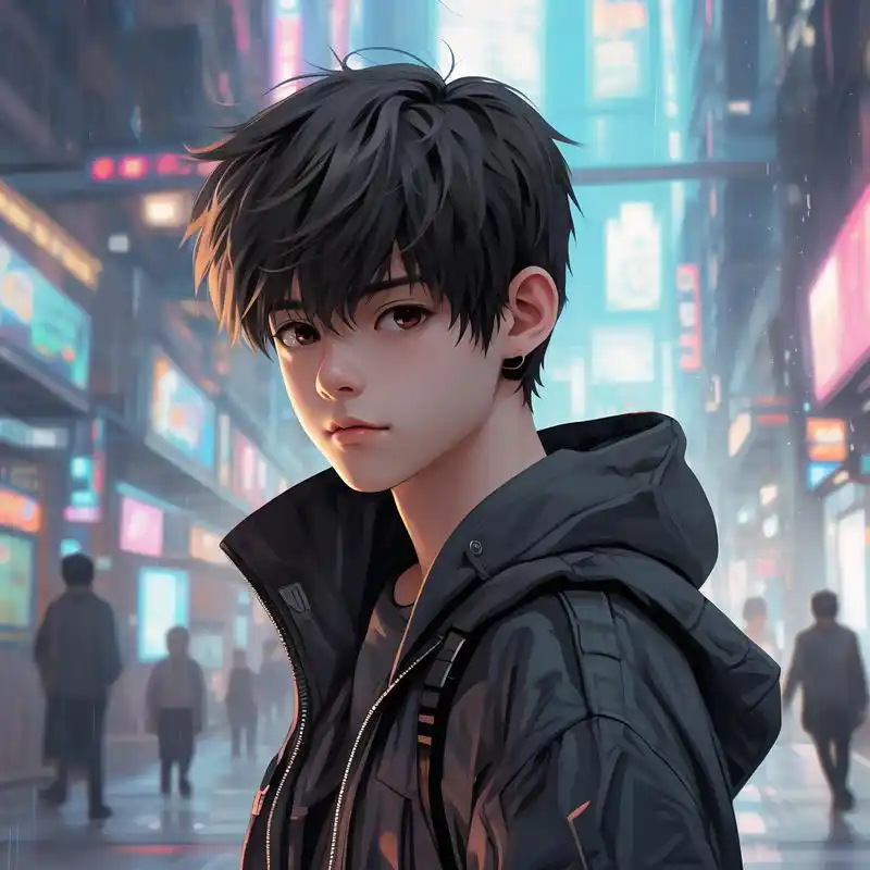 赛博朋克风99冷酷二次元男生头像 想要展现独特个性?