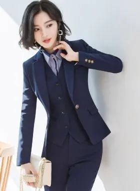 职业西装套装女韩版职场气质女神范上班族新款小西服正装工作服潮