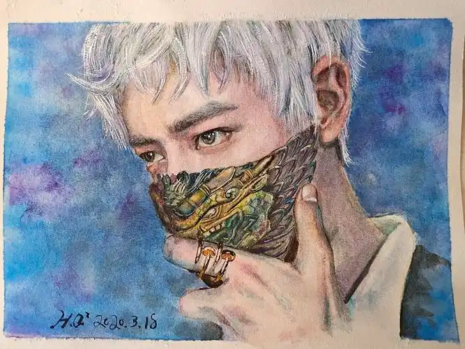 肖战|纯艺术|绘画|和吴 - 原创作品 - 站酷 (zcool)