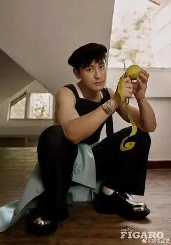 黄晓明 夏日午后大片,驼色风衣搭配阔腿裤尽显温柔稳重