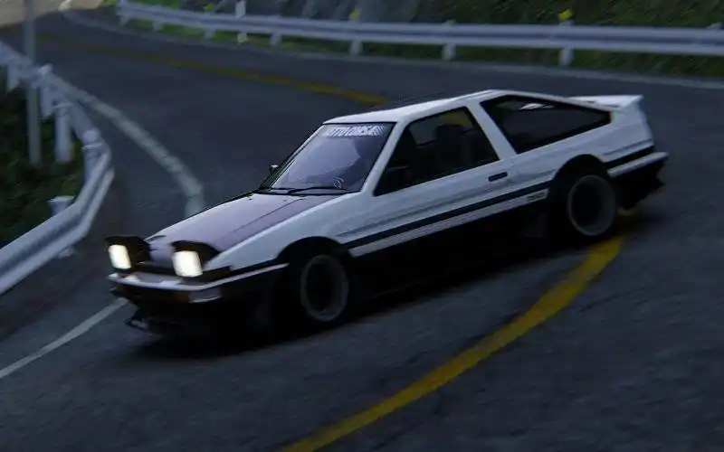 ae86山路漂移自制镜头