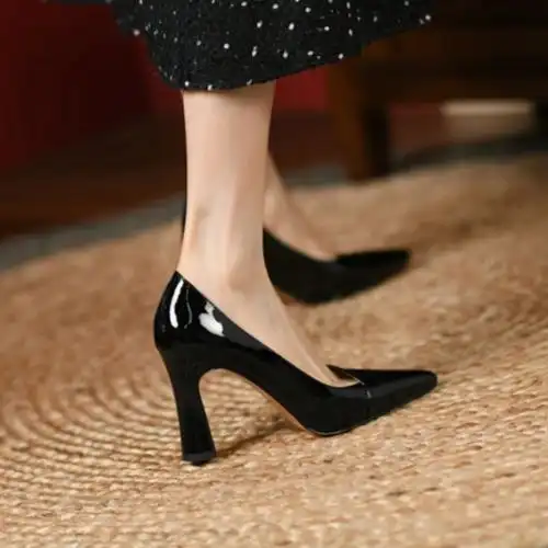 法式复古高跟鞋简约时尚有气质