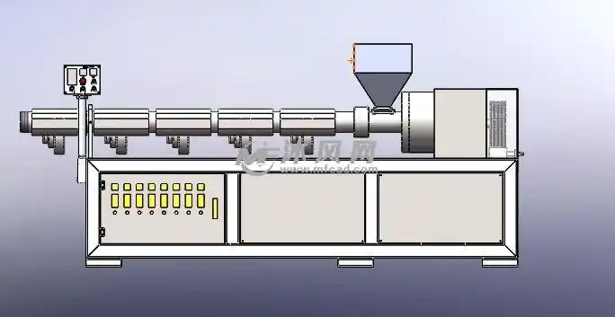 90螺杆挤出机模型