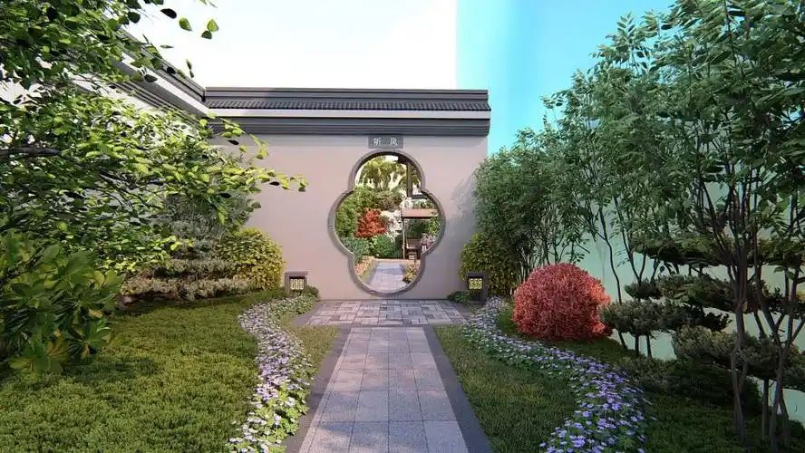 中式别墅庭院景观墙设计实景图,闲情雅致纵生,美妙绝伦-西江月景观