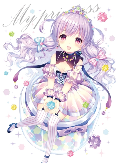 『沫沫』动漫原创 插画手绘 二次元 少女 唯美 萌 糖果