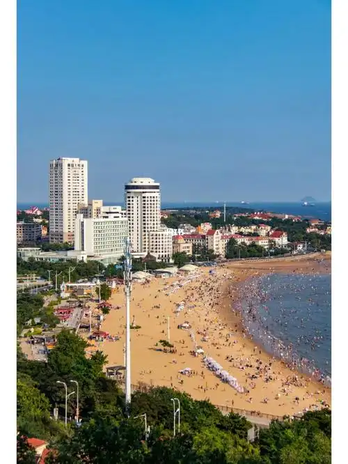 青岛的海水浴场