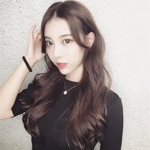 中分卷刘海图片