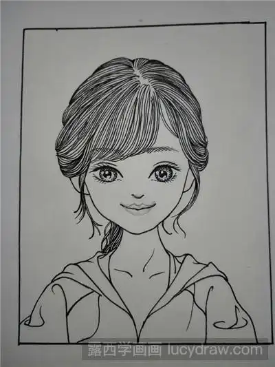 插画教程:教你画q版郑爽