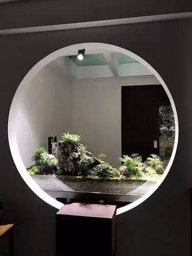 家居水景丨适合中式家居风格的造景,1.8米旱景矮缸