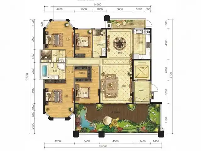 六款带空中花园的户型极致优雅