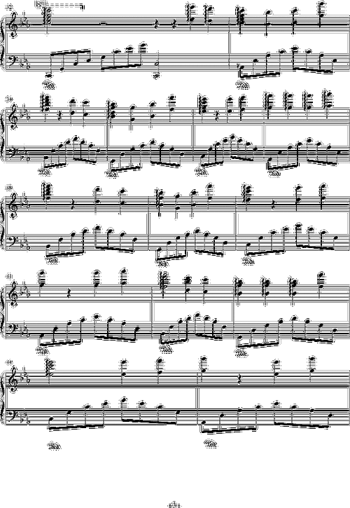 写给自己的歌(原创) 钢琴谱(五线谱)