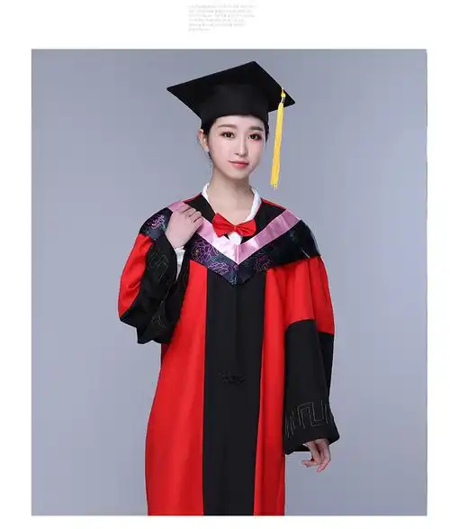 导师服大学毕业毕业典礼服装学位服文理工科垂布学位帽学士服灰色理科