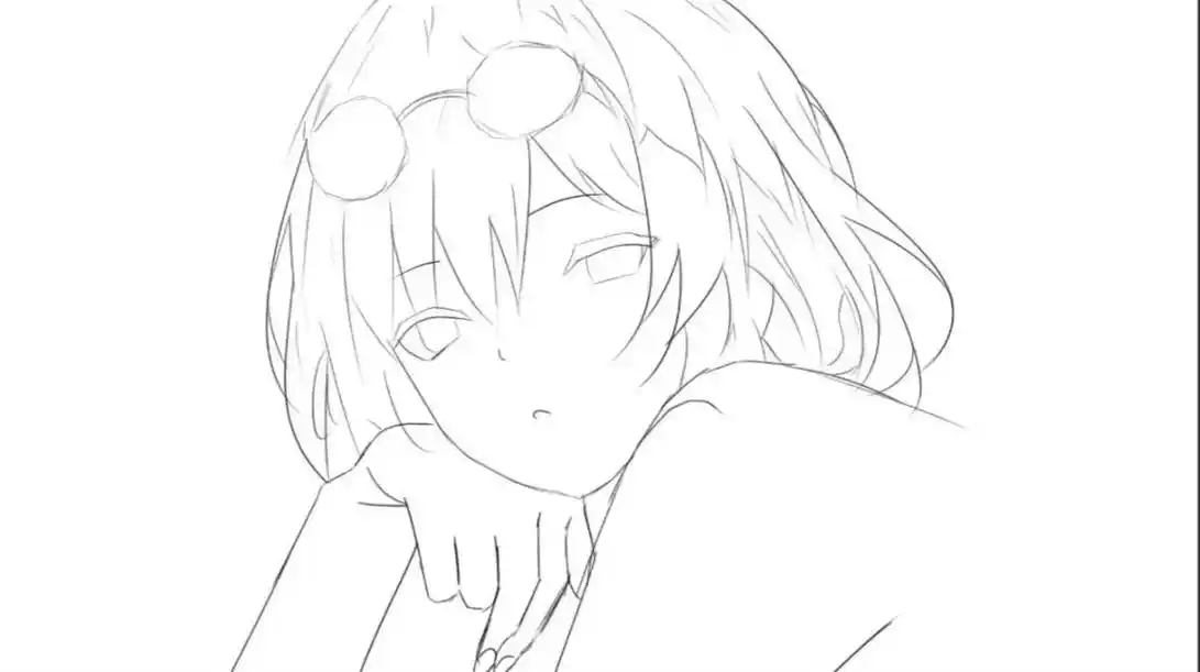 小小的卡夫卡.#板绘 #绘画 #二次元 #线稿 #画渣日常 - 抖音