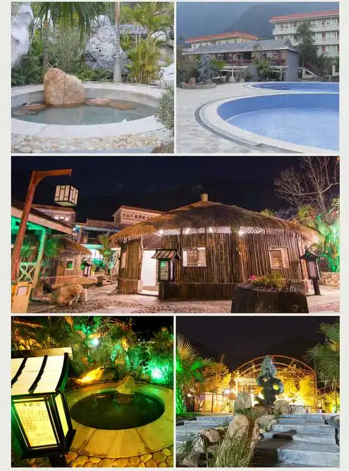 汕尾海丰莲花山温泉度假村酒店套餐含双人早餐住宿1晚双人无限次浸泡