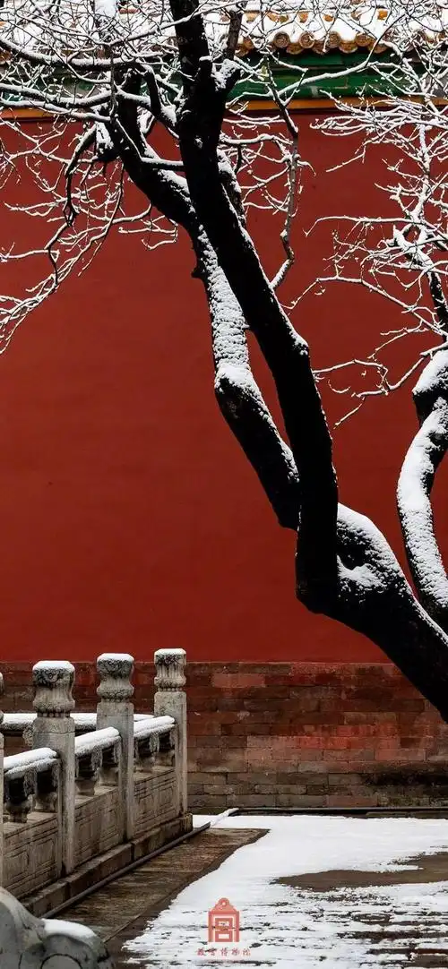 壁纸冬日故宫雪景手机壁纸优雅大气