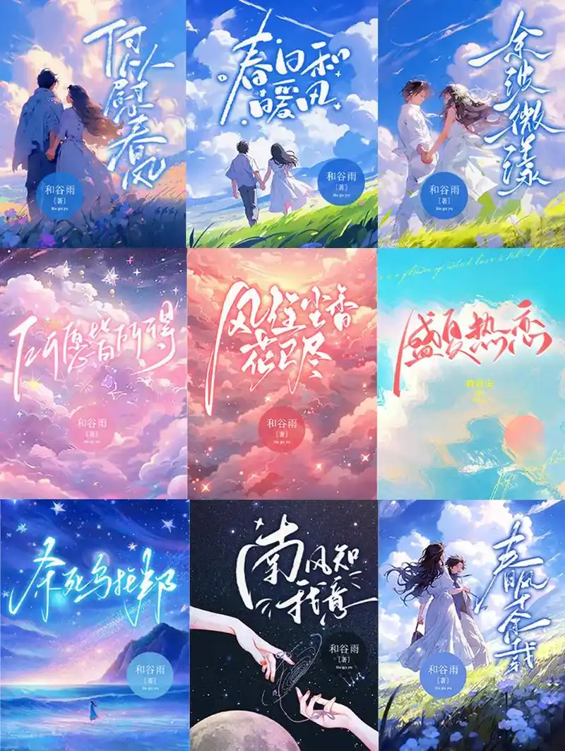 女频青春言情小说封面,这种审美的作品放上去岂不是太美啦!