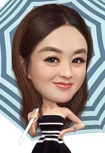 朱自尊演艺明星漫像系列赵丽颖|动漫|肖像漫画|zy