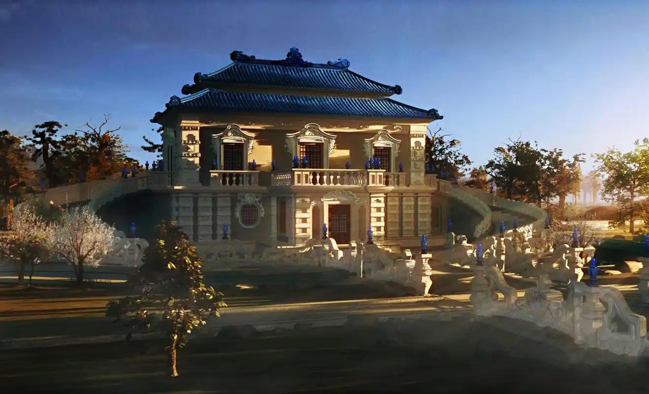 圆明园昔日复原图,犹如仙境,美到极致!网友:不愧是万园之园_建筑