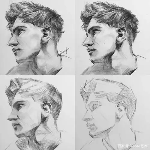 今天分享一组素描大神画的头像步骤图,不会画头像的小伙伴赶紧收藏