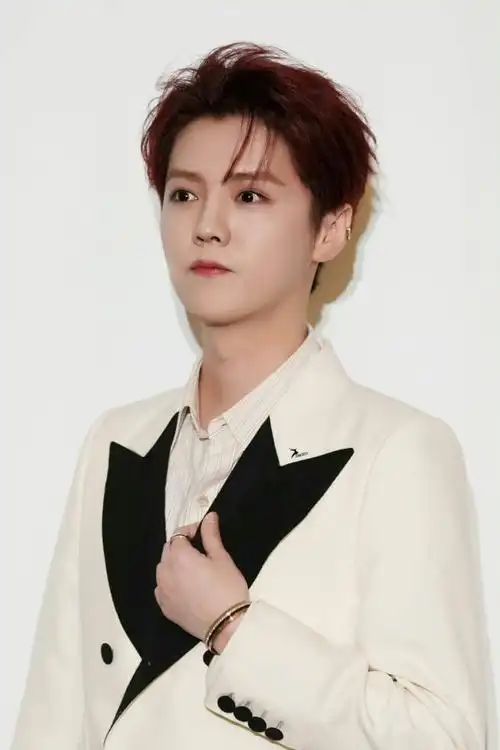 鹿晗超话#鹿晗红发白色西装#94说,制式证件照也要这么帅的嘛@m鹿m