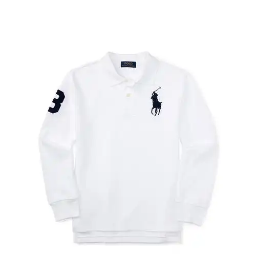 ralph lauren/拉夫劳伦男童长袖基础款多色大马球标志polo衫97214566