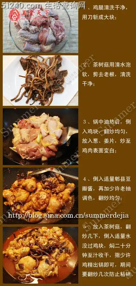 选择对的人——茶树菇烧鸡块的做法 - 热菜菜谱菜谱 - 食谱大全