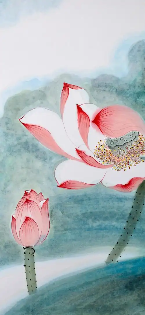 一组好看的"水墨画"手机高清壁纸·图源:远途书画张光远·原图上传