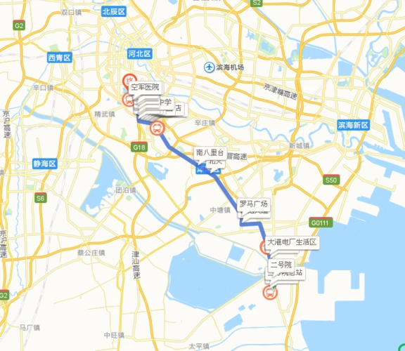 大港油田到水滴体育场坐几路车