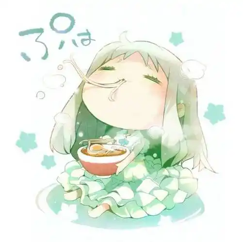 吃货女孩动漫图片可爱