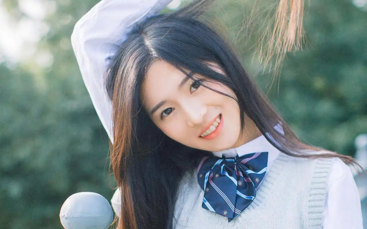 养眼长发美女小清新唯美写真图片壁纸高清大图预览1920×1200_美女