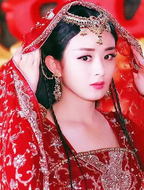 杨幂赵丽颖热巴鲁照华等等多图盘点古装女明星的额饰分类